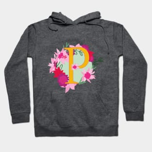 Monogram P, Personalized Initial Hoodie